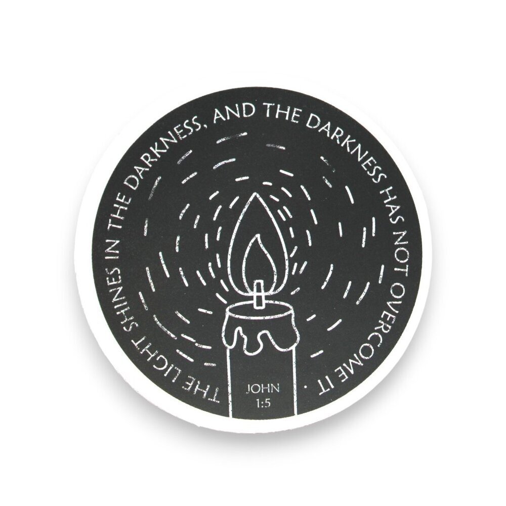 Sticker Bundles 12x$6 Religious Christian Bible Verse John 1:5